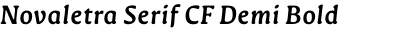 Novaletra Serif CF Demi Bold Italic